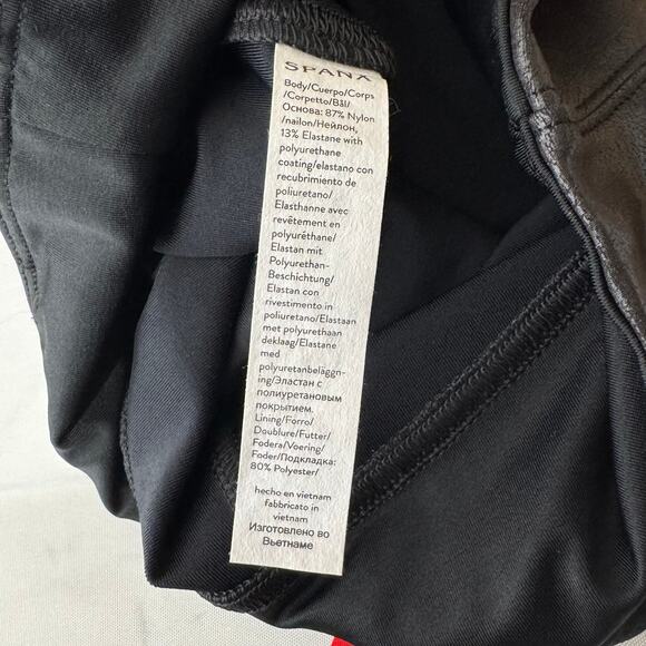 Spanx Faux Leather Leggings Black Size S - Picture 8 of 9